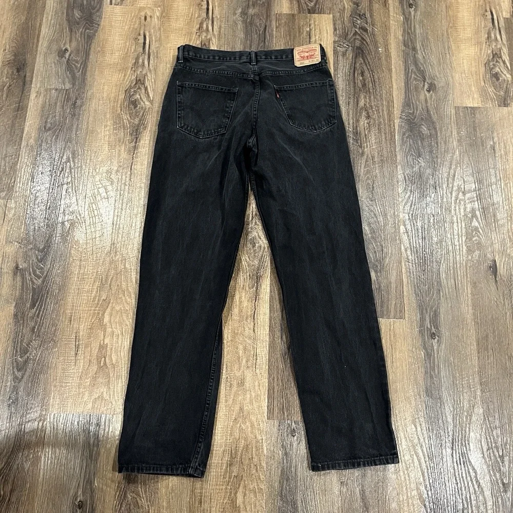 Levis 550 Relaxed Fit Jeans Mens 36x36 Black Denim Tapered Leg Y2K 2000s
